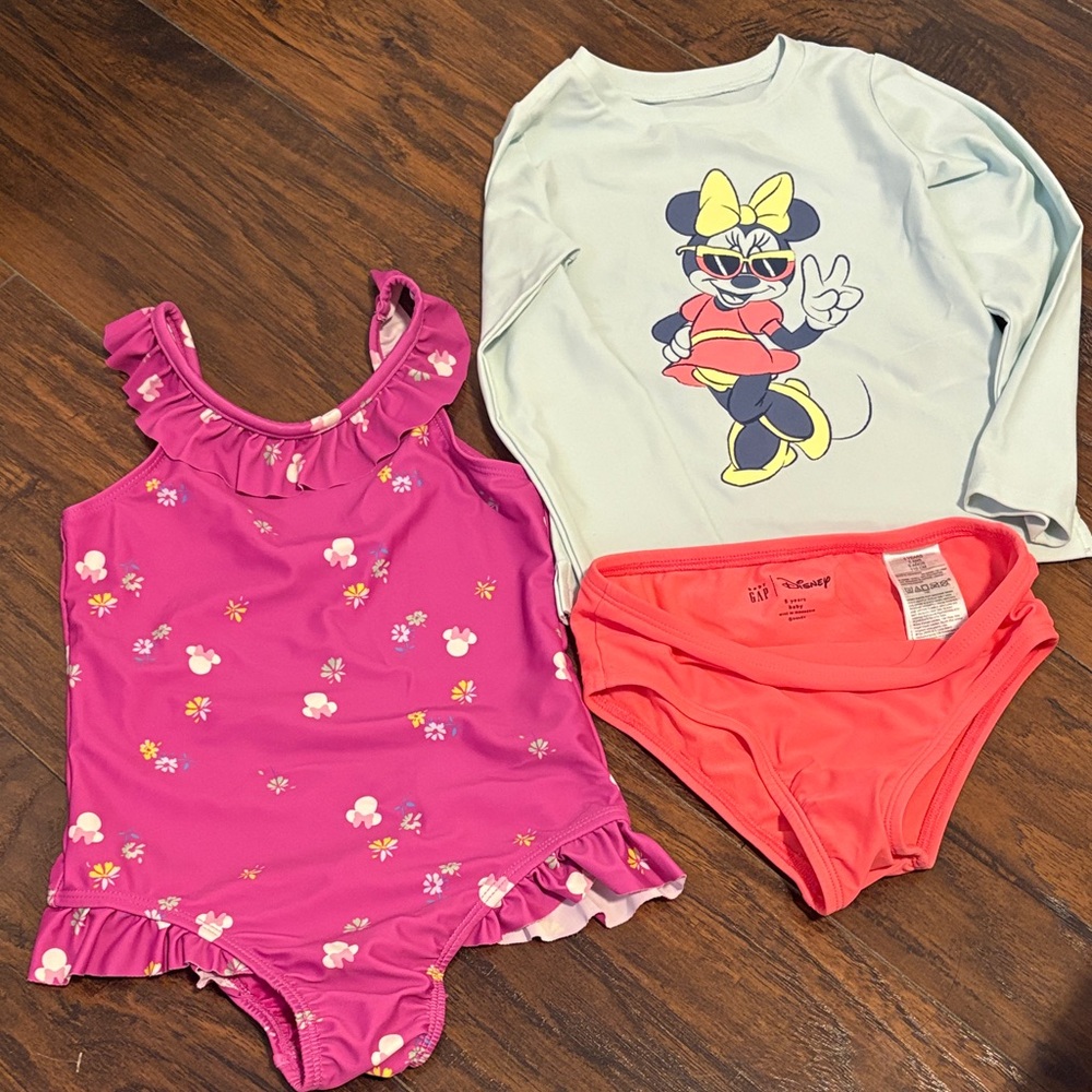 GAP x Disney Bathing Suits (set of 2) as pictured